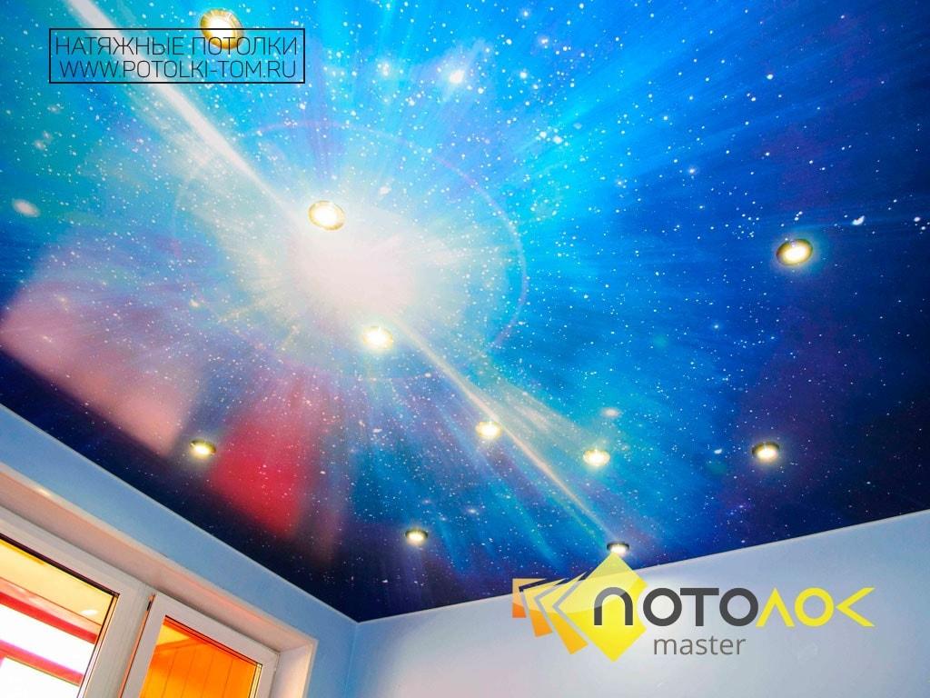 Звездное небо потолок фото
